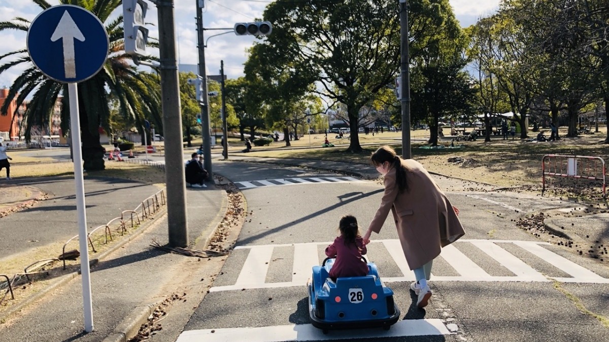 貝塚公園は子供の自動車学校 ゴーカートで交通ルールを学べるよ Kireina Mama